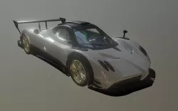 Pagani Zonda R DAE FBX 3D Printable STL  Low-poly  3D model