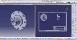 part design with 2D layout to 3D
