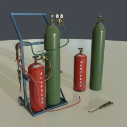 PBR Welding Set Low-poly  3D model
