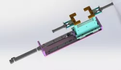 Pneumatic conveying clamping platform 3D model