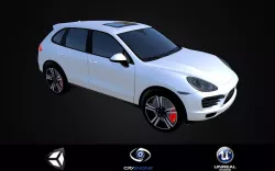 Porsche Cayenne  DAE FBX OBJ 3D Printable STL Low-poly  3D model