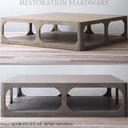RH MARTENS SQUARE COFFEE TABLE 3D model