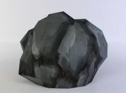 Rock boulder Low-poly  3D model