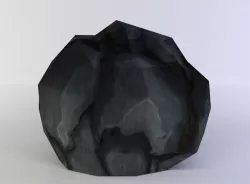 Rock boulder Low-poly  3D model