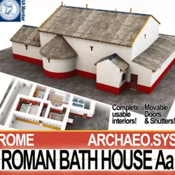 Roman Bath House Aa 3D model