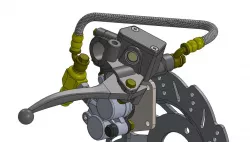 Scooter front brake