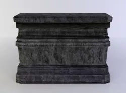 Small stone altar Low-poly  3D model