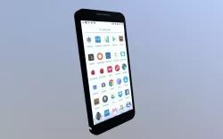 Smart Phone Pixel 2 from Google Low-poly  3D model