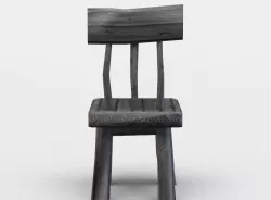 Tavern chair Low-poly  3D model