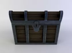 Treasure chest Low-poly  3D model