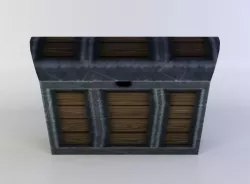 Treasure chest Low-poly  3D model
