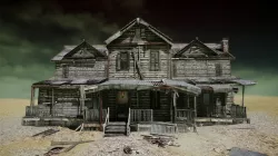 UE4 Abandoned wooden house modular V01 Basic package Updated 002 Low-poly  3D model