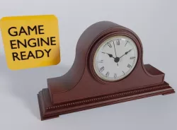Vintage Mantel Tabletop Clock 3D model