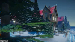 Winter House Low-poly  3D model