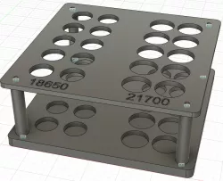 18650 + 21700 Battery Rack