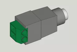 2.1x5.5mm DC Power Jack Plug Adapter Connector (to help with modeling)