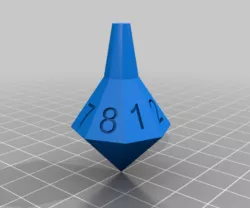 8 Sided Numbered Top