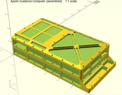 Apollo Guidance Computer (AGC) 1:1 scale model (WORK IN PROGRESS)
