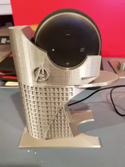 Avengers Tower Echo Dot stand