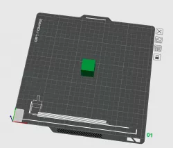 bambulab slicer bed texture with calibration marked