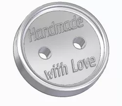Button Handmade with Love