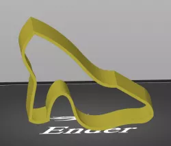 Cinderella Slipper cookie cutter