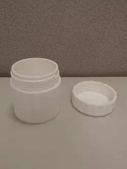 Container with cap