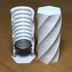 CR2032 Hex Helix Holder