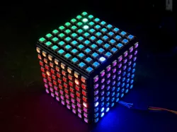 Cube of Rainbow Torment: LED Cube w/ cheap WS2812 / Neopixel panels