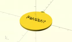 Customisable Test Keychain/Pendant