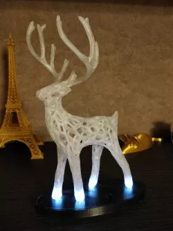 Deer, enchanted with light