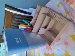 Desk Organizer with Planner Slot