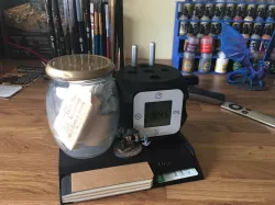 Dice Desk Tidy, Clock, Brushes and Painting Holder