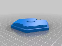 Dice slab / cap mold with label tile