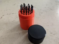 Drill bit threaded box