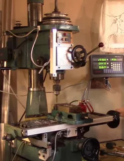 DRO Digital Read Out with 3D printed Mounting Hardware for RONG FU RF-30 Bench type Milling Machine