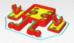 Dual filament runout mount with Gridfinity baseplate