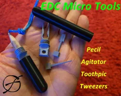 EDC Micro Tools I (Pecil, Agitator, Toothpic, Tweezers)