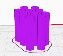 EXTENDED Hex Pencil cap for snapped pencils (10pcs) [2X TALLER]