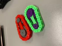 Fully 3D Printed Bike Chain Gear Fidget Toy/Spinner