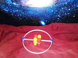 Helium Atom Model Multipart/Color