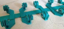 Higher tip and tighter clips for adjustable multi spool holder