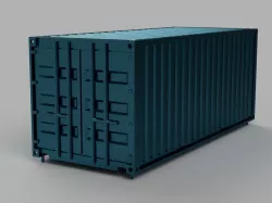 HO scale container 20ft (piko-compatible) 