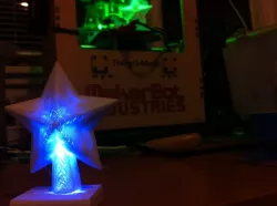 Holiday Star / tree topper with space for led