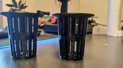 Hydroponic basket without support