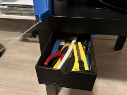 Ikea lack drawer for 3d printing accessories.