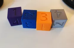 Instant Insanity Cubes