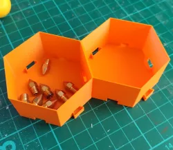 Interlocking Honeycomb Pots / Wall Display - Vase mode