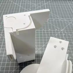 Invisible Hinge with Cable Duct for Ikea LACK Table
