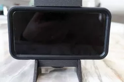 Iphone in a case desktop mount